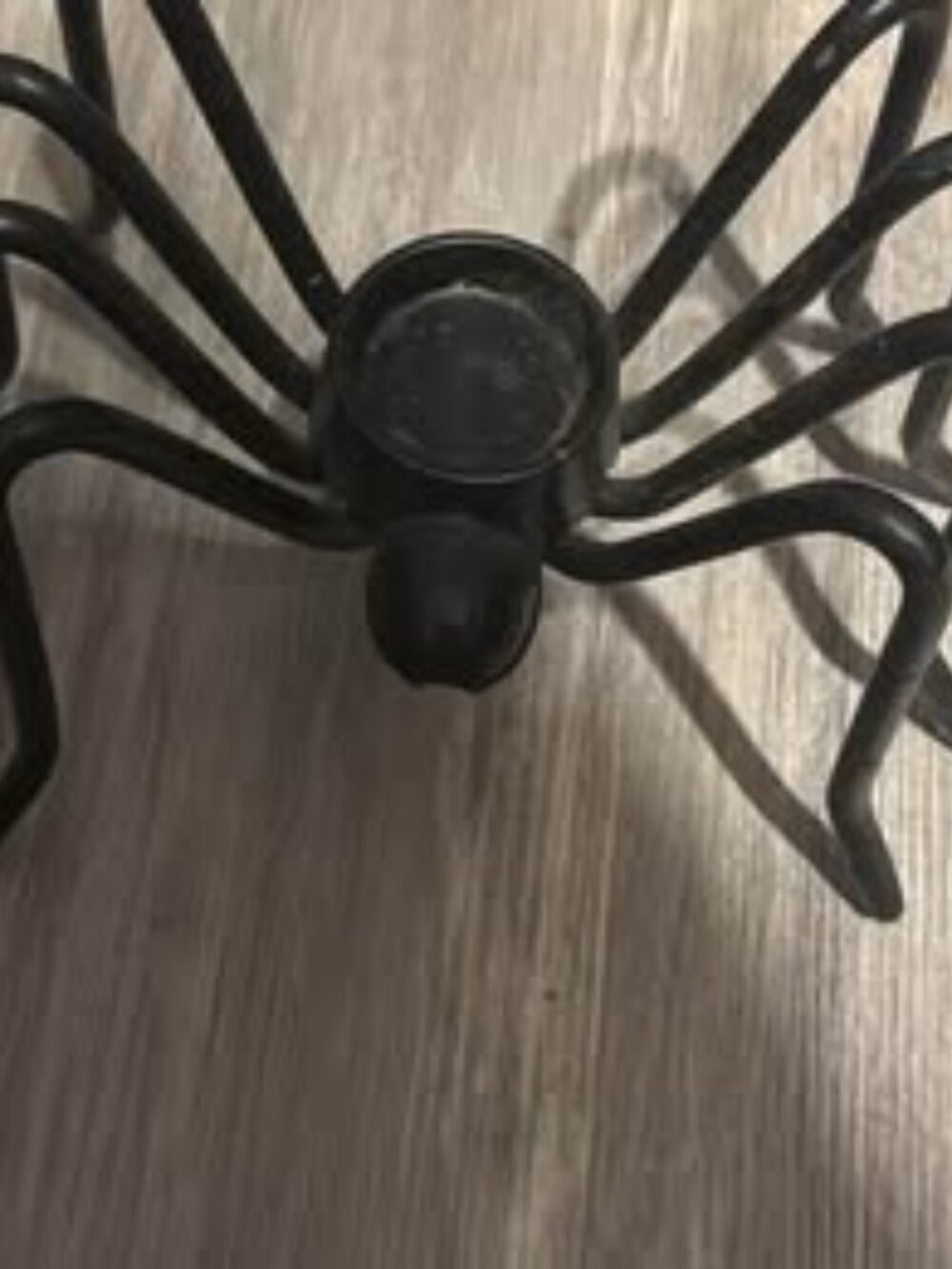Vintage Cast Iron Halloween Spider Tea Light Candle Holder